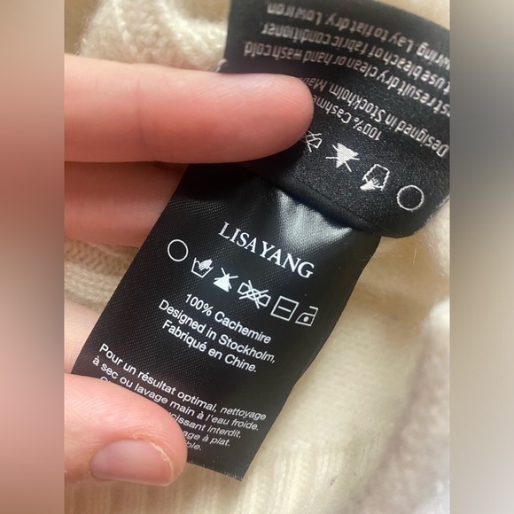 Lisa Yang Luxury Cream/Ivory 100% Cashmere Sweater Vest Size 1 (Small-Medium) - Picture 4 of 5